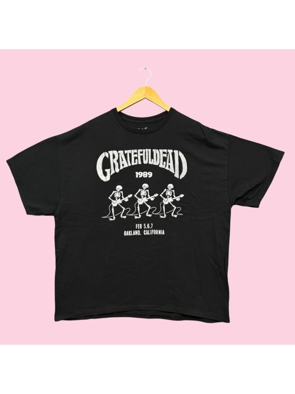 The Grateful Dead Oakland California 1989 Rock Band Oversized Tee XL